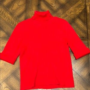 Lauren Ralph Lauren Red Turtleneck Blouse